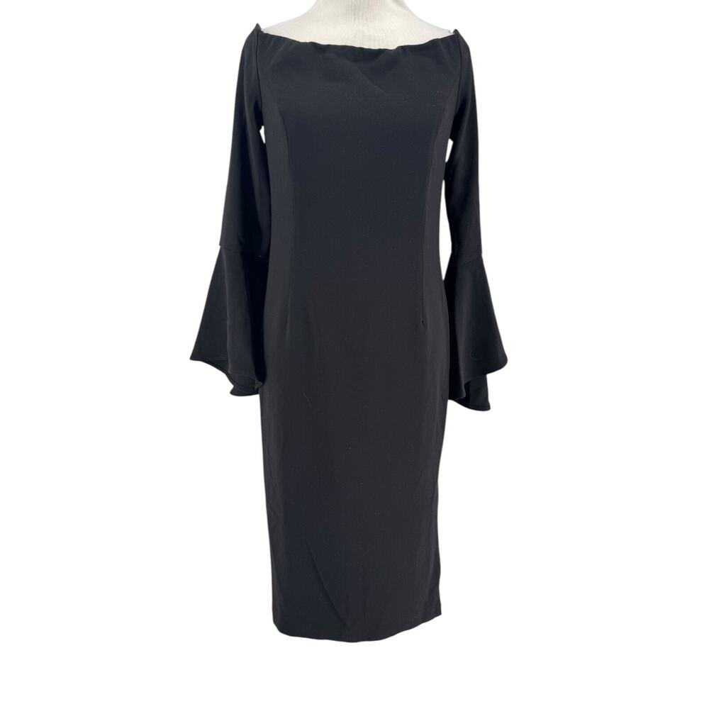 Bardot Women's Solange Off The Shoulder Bell Sleeve Slit Dress Size 6 Small
